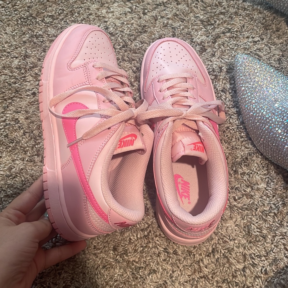 Pink sneakers
